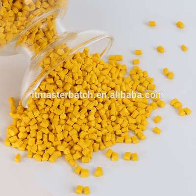 yellow masterbatch for injection , blown, extrusion with affordable price chinese supplier raw material